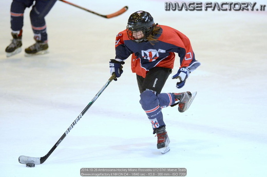 2014-10-26 Ambrosiana-Hockey Milano Rossoblu U12 0741 Maeve Tealdi